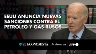 El gobierno estadounidense anunció el viernes nuevas sanciones contra el sector energético ruso para golpear "la mayor fuente de financiamiento del Kremlin" en su guerra contra Ucrania.