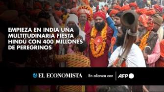 Millones de personas se bañaron el lunes en aguas sagradas en el norte de India en el inicio de la fiesta hinduista del Kumbh Mela, presentada como la mayor congregación del mundo con una previsión de 400 millones de peregrinos en seis semanas.

Para más información del tema, visita: 
Twitter: https://twitter.com/eleconomista 
Sitio web: https://www.eleconomista.com.mx/ 
Facebook: https://www.facebook.com/ElEconomista.mx 

#ElEconomista #CapitalHumano #EETV