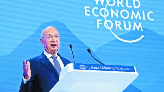 Klaus Schwab, fundador y presidente del WEF, dio la bienvenida a los asistente este año a la reunión anual en Davos, Suiza.