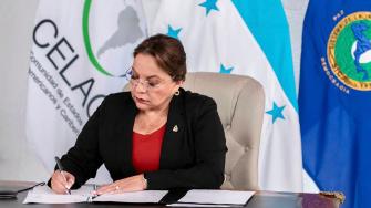 Xiomara Castro, presidenta de Honduras y presidenta Pro Tempore de la Comunidad de Estados Latinoamericanos y Caribeños (CELAC).