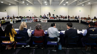 Mesas de diálogo organizadas por la Secretaría de Gobernación con colectivos y familiares de personas desaparecidas.