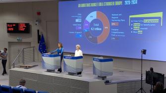 La Comisión Europea presentó el miércoles su “más ambicioso” proyecto de presupuesto, de dos billones de euros, para el período 2028-2034, que busca incluir el apoyo a Ucrania y a los agricultores y enormes gastos en defensa.