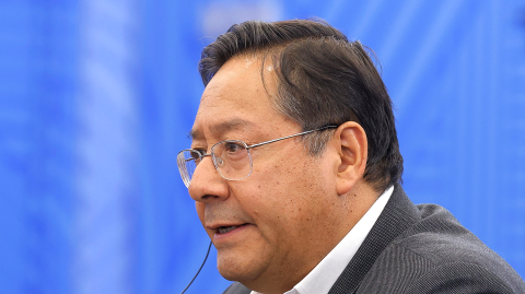 Luis Arce, presidente de Bolivia.