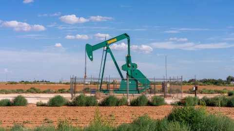 Bomba de petróleo en un campo de Stanton, Texas.