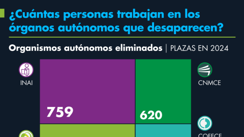 De acuerdo con información de la SHCP (Secretaría de Hacienda y Crédito Público) son 3,686 personas repartidas en estos siete organismos.