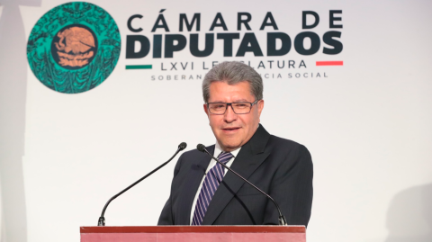Ricardo Monreal, líder parlamentario de Morena en la Cámara de Diputados.