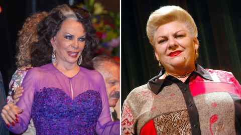 Yolanda Yvvone Montes “Tongolele” y Paquita la del Barrio.