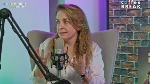Bárbara Anderson, autora del libro "Los dos hemisferio de Lucca", en el Coffee Break.