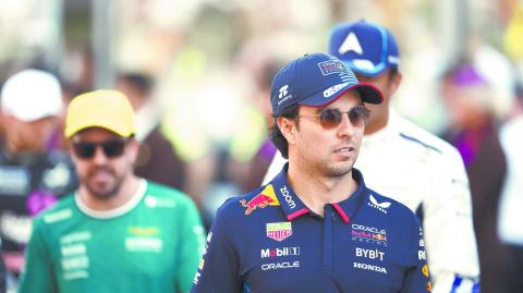 Checo Pérez en el Abu Dhabi Grand Prix.