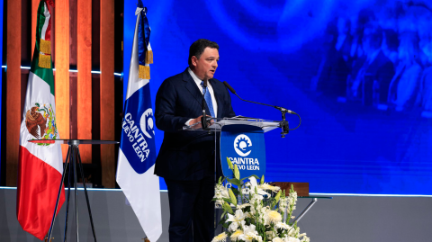 Jorge Santos Reyna, presidente de la Cámara de la Industria de Transformación de Nuevo León.