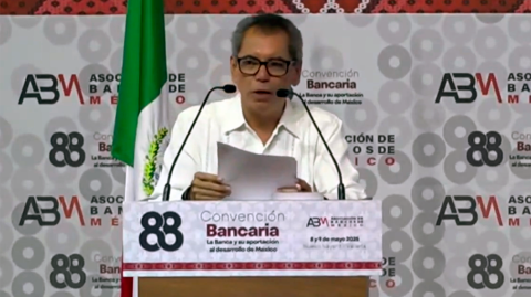 El titular de la Secretaría de Hacienda y Crédito Público, Edgar Amador Zamora, encabezó la clausura de la 88 Convención Bancaria en Nayarit.