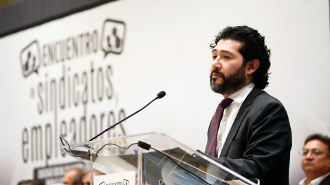 Marath Bolaños, secretario del Trabajo y Previsión Social.