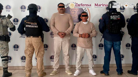 Cirilo "N", alias "El Capi"; y Servando "N" fueron detenidos en Morelia, Michoacán.