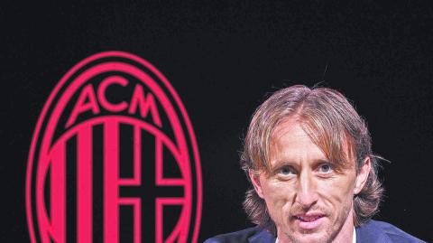 El veterano volante croata Luka Modric