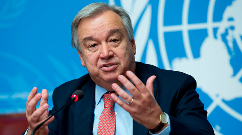 António Guterres, jefe de la ONU.