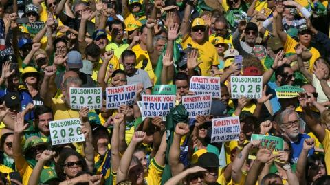 Partidarios del expresidente brasileño Jair Bolsonaro.
