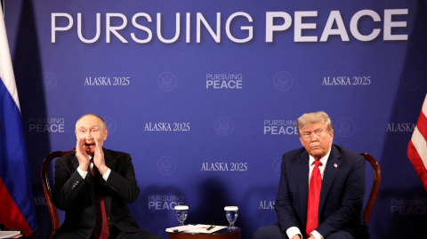 El presidente de Rusia, Vladimir Putin, y el presidente estadounidense, Donald Trump, se reunieron en Alaska.