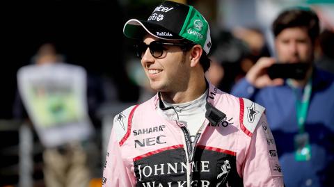 SERGIO PEREZ FORMULA 1 2017 . FOTO :HUGO SALAZAR / EL ECONOMISTA .