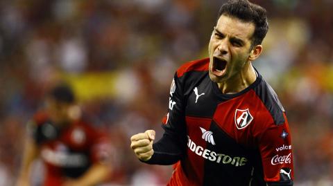 (FILES) This file photo taken on March 5, 2016 shows Rafael Marquez of Atlas celebrating after score against Santos during their Mexican Clausura 2016 tournament football match at Jalisco stadium, in Guadalajara, Mexico.The US Treasury on August 9, 2017 accused Rafael Marquez, captain of Mexico