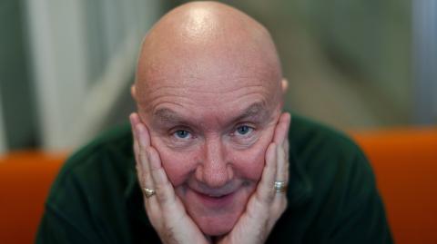 Scottish author Irvine Welsh poses for a photograph during an interview with Reuters ahead of the premiere of the film "T2 Trainspotting" in Edinburgh. - Scottish author Irvine Welsh poses for a photograph during an interview with Reuters ahead of the premiere of the film "T2 Trainspotting" in Edinburgh January 22, 2017. REUTERS/Russell Cheyne