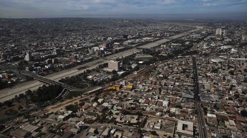 In this Sept. 29, 2010 photo is seen an aerial view of Tijuana, Mexico.  A two-week $5 million festival called Innovative Tijuana starts Thursday Oct. 7, 2010 in the border city across from San Diego and aims to showcase the city