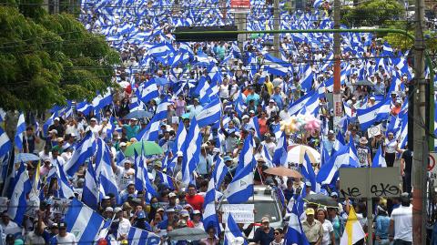 NICARAGUA-UNREST-OPPOSITION-MARCH