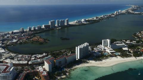 Wider Image: Earthprints: Cancun