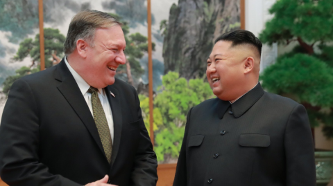 Foto: Mike Pompeo y Kim Jong Un