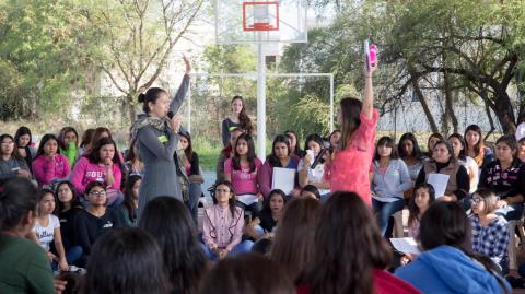 Taller de Reto4Mil para adolescentes.  Foto: Cortesía