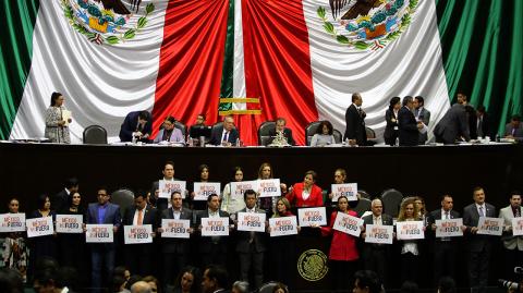 Sesión en la Camara de Diputados