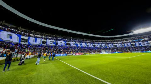 QUERÃ‰TARO, QUERÃ‰TARO, 28NOVIEMBRE2018.- Aspectos del  partido de ida de los Cuartos de Final del torneo Apertura 2018 de la Liga Bancomer MX , entre los Gallos Blancos de QuerÃ©taro y la MÃ¡quina Celeste de Cruz Azul, celebrado en las instalaciones del estadio Corregidora. FOTO: VÃçCTOR PICHARDO /CUARTOSCURO.COM