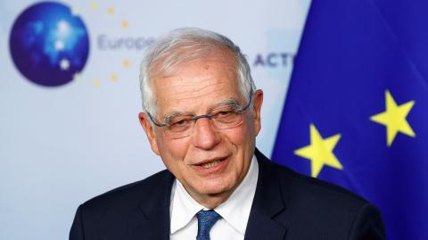 EU High Representative for Foreign Affairs and Security Policy Borrell holds a news conference in Brussels