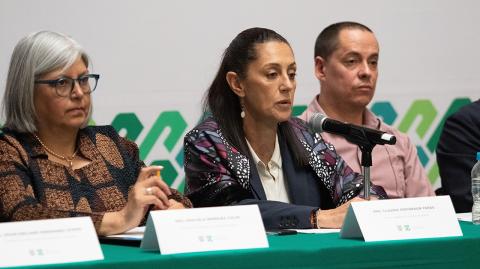 Claudia Sheinbaum, Pepe Merino y Graciela Márquez