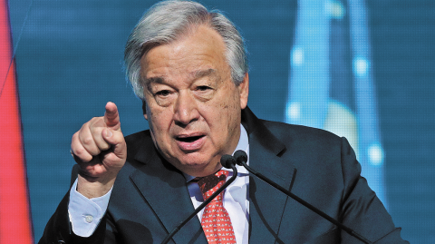 António Guterres, secretario general de la ONU. Foto: Reuters