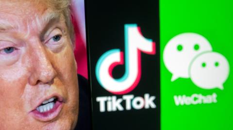 El boqueo de Estados Unidos a las aplicaciones chinas WeChat y TikTok desafía a la libre expresión digital y tiene ramificaciones para el ecosistema global de internet. Foto: AFP.