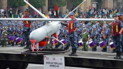 El Hermes 450 es un vehículo aéreo no tripulado (UAV) táctico diseñado para misiones prolongadas. Foto EE: Especial