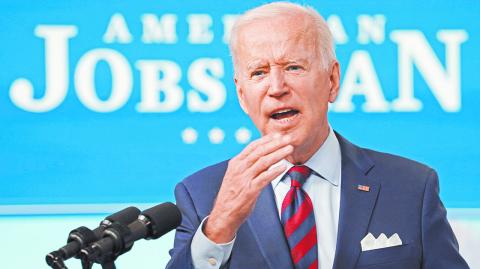 President Biden speaks about jobs and the economy from the White House in Washington