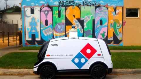 Domino Nuro autonomous pizza delivery