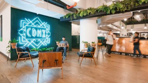 Oficinas de WeWork en Montes Urales 424, en la Ciudad de México. Foto: Cortesía WeWork