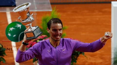 Rafael Nadal buscará ahora su corona número 14 del Abierto de Francia a partir del 30 de mayo. Foto: Reuters