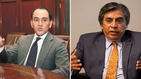 El secretario de Hacienda, Arturo Herrera y el subgobernador del Banxico, Gerardo Esquivel, fueron mencionados por expertos como candidatos naturales para convertirse en el próximo banquero central. Foto EE: Especial