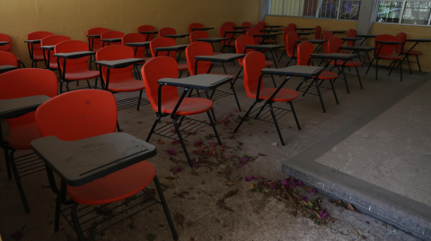 El gobierno de la Ciudad de México detalló a mediados de mayo que las escuelas públicas están en mantenimiento a fin de que se encuentren en las mejores condiciones para recibir a los alumnos. Foto EE: Rosario Servin