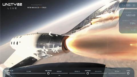 A diferencia de Space X, Virgin Galactic reportó en el 2020 ingresos por tan solo 238,000 dólares