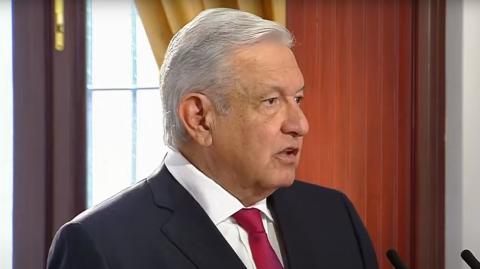 Andrés Manuel López Obrador ofreció un discurso con motivo del Tercer Informe de Gobierno. Foto EE: Especial