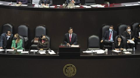 Rogelio Ram�rez de la O, secretario de Hacienda y Credito P�blico, durante su comparecencia ante el pleno de la C�mara de Diputados con motivo del an�lisis del tercer informe de gobierno federal en materia econ�mica.