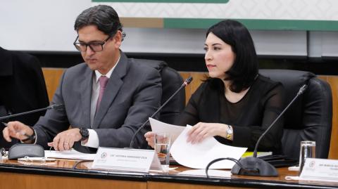 La comparecencia de Victoria Rodríguez Ceja, subsecretaria de Egresos de la Secretaría de Hacienda, duró más de dos horas. Foto: Especial