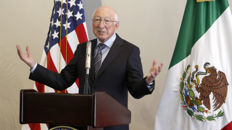 Ken Salazar, embajador de Estados Unidos en México, reiteró que existe buena relación entre las dos administraciones. Foto EE: Hugo Salazar