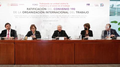 El Senado pidió a la SRE que envíe el Convenio 190 de la OIT para su ratificación. Foto: Cortesía 