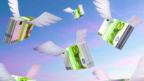 3d,Illustration,Flying,Money