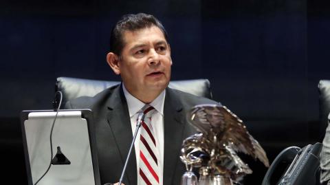  Alejandro Armenta Mier, presidente de la Mesa Directiva del Senado de la República para los trabajos del segundo año del ejercicio de la LXV Legislatura. Foto EE: Cortesía Senado de la República